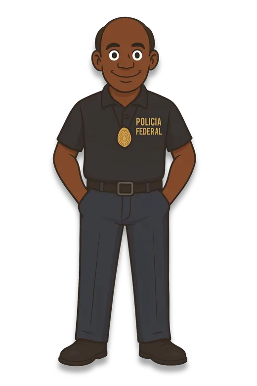 Retrato de Jeferson Alex - Delegado
